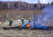 Командно-штабное учение по тактике и технике тушения лесных пожаров. Апрель, 2017