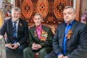 Поздравление ветеранов Великой Отечественной войны. Май, 2015