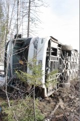 Авария с участием рейсового автобуса унесла жизни трех человек
