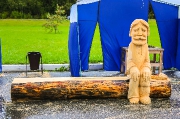 Открытый районный фестиваль деревянной парковой скульптуры "Чудотворцы". Работа мастеров. Сентябрь, 2017