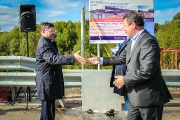 Торжественное открытие нового моста через р. Демьянка. Сентябрь, 2014 