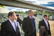 Торжественное открытие нового моста через р. Демьянка. Сентябрь, 2014 