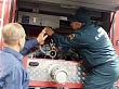 Новая автоцистерна поступила в красноярский пост пожарный охраны