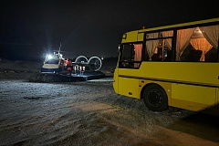 На переправе в Увате организованы пункты обогрева