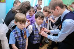 В Осиннике прошла народная патриотическая акция «Георгиевская ленточка»