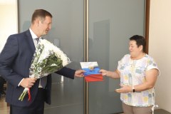 Специалисту Центра занятости населения объявлена благодарность Министерства труда и соцзащиты