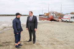 Паромная переправа в Увате с 7 мая начала работать в обычном режиме